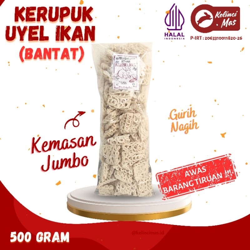 

KERUPUK UYEL IKAN BANTAT CAP KELINCI MAS