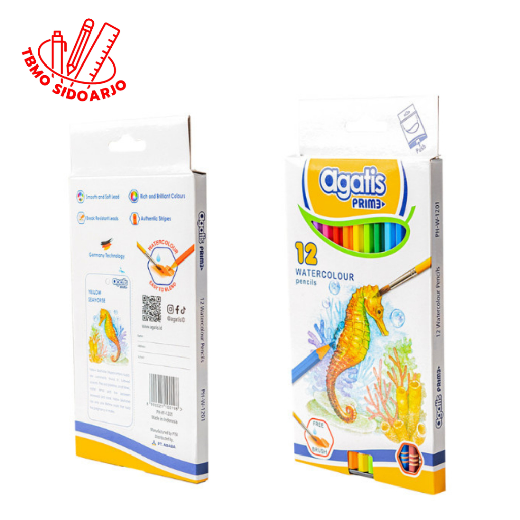 

TBMO Agatis Prime Watercolour Pencil 12 Warna / Pensil Warna PH-W-1201