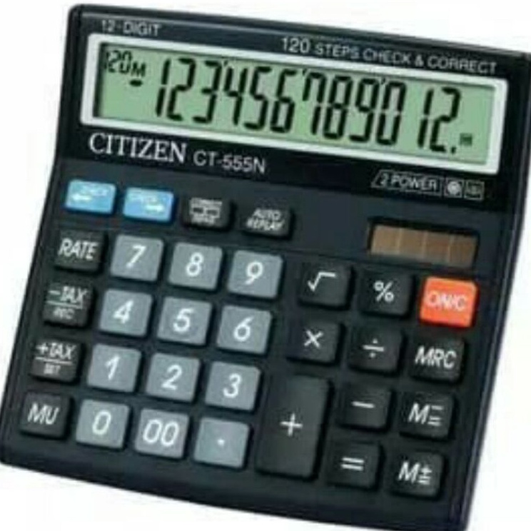 

Bestseller COD Alat menghitung Kalkulator Citizen CT555N 12 Digits Auto Replay termurah