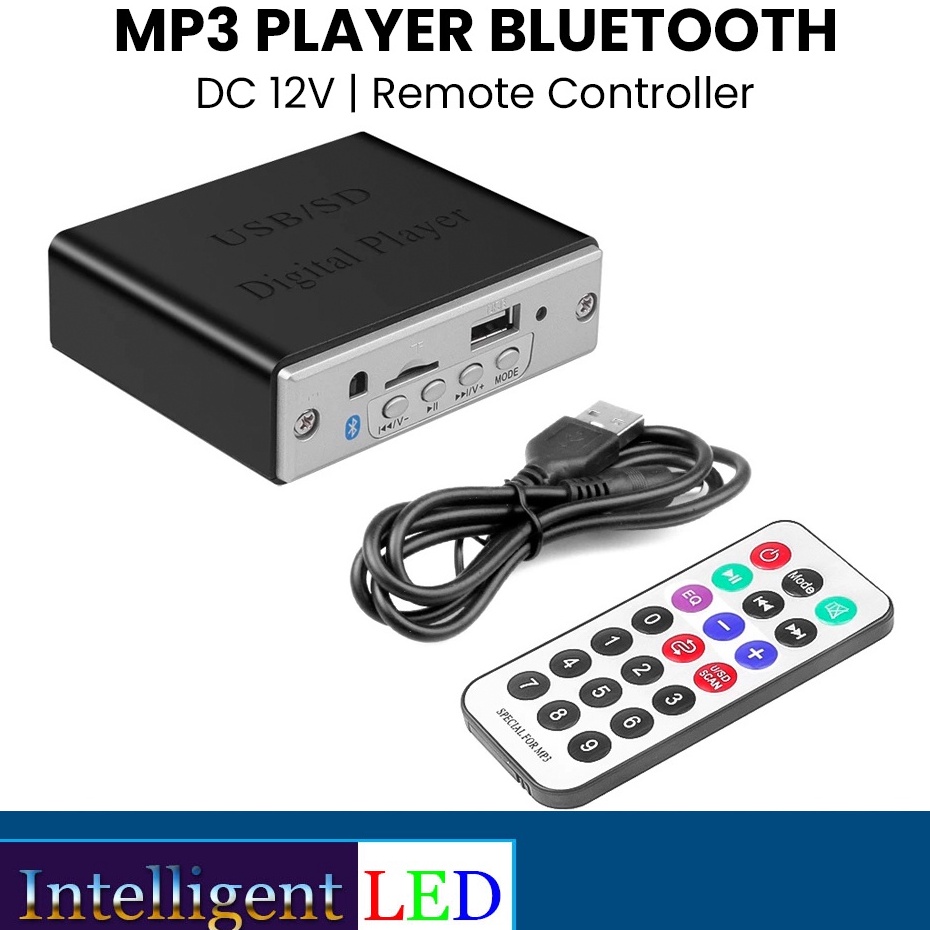 Bluetooth MP3 Music Player Box USB TFT FM Radio Stereo 12V D79BT