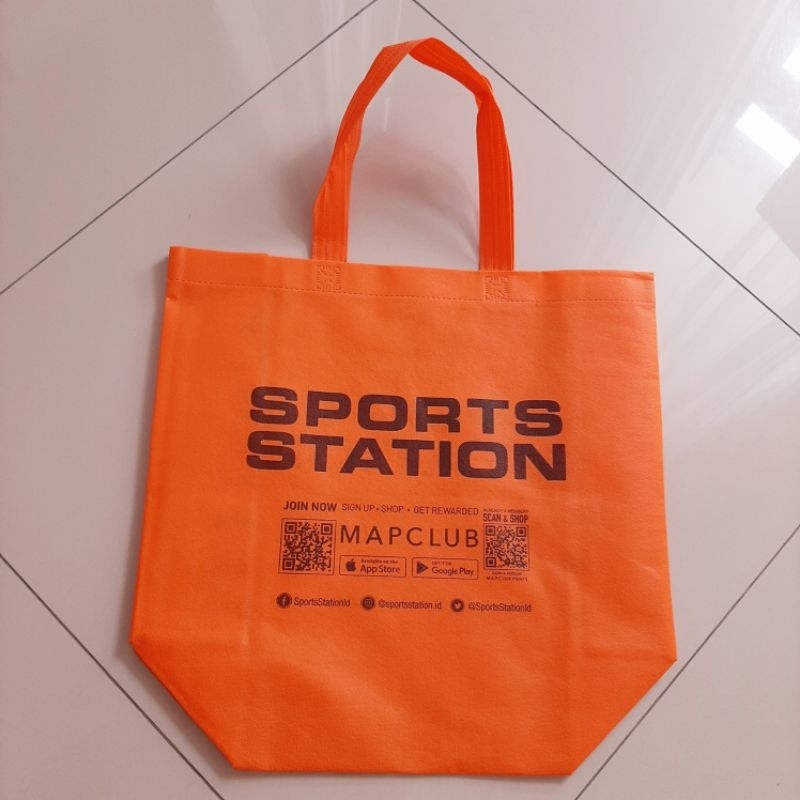 tote bag sepatu sports station large shopping bag sport station besar totebag sport station