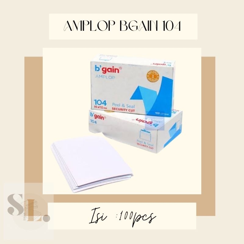 

AMPLOP POLOS B'GAIN / AMPLOP PUTIH / AMPLOP KONDANGAN / AMPLOP 104