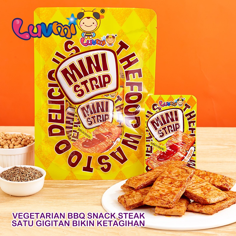 

LUVMI LATIAO MINI STRIP SPICY MALA / STRIP SPICY GARLIC / STRIP SPICY BBQ /CEMILAN VIRAL Cemilan Yang Lagi VIRAL Import Dari CHINA99g per bungkus