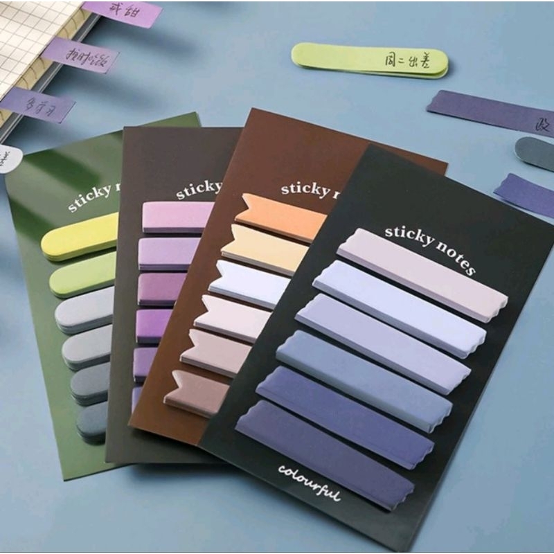 

Sticky Note Colourful 6 in 1 Tempelan Kertas Catatan Gradasi Notes Memo Bookmark