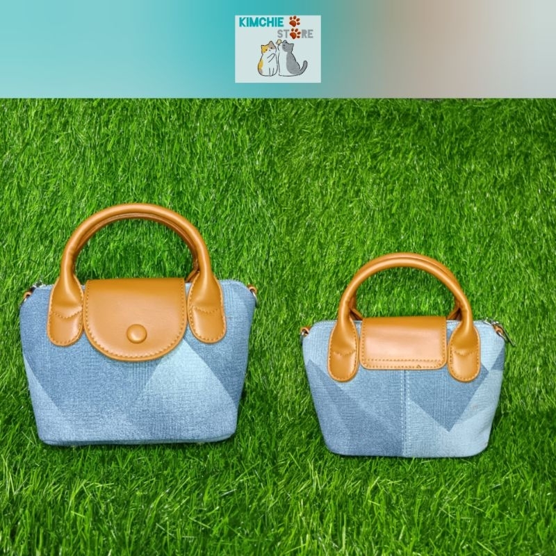 TAS SELEMPANG WANITA MINI -  TAOLEYU SLING BAG BLUE JEANS (preloved) real pict