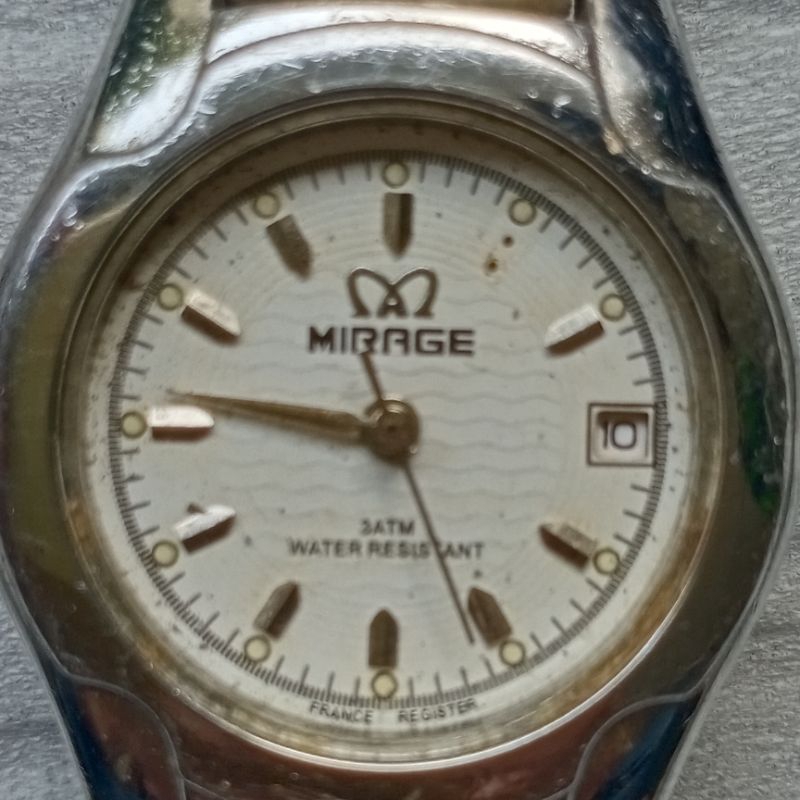 jam mirage bahan minus rusak tanpa kaca