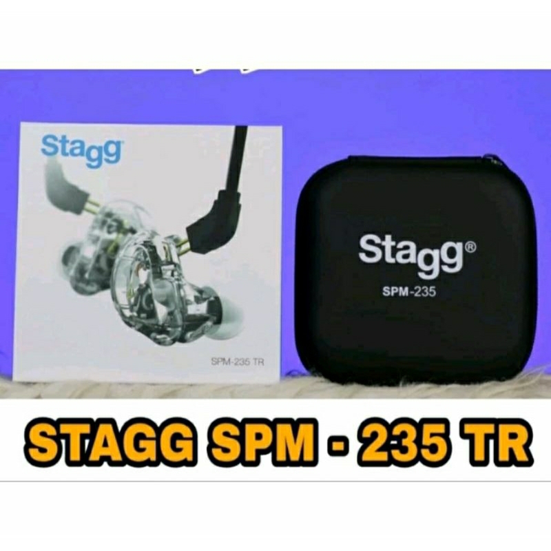 Stagg 2 Driver SPM 235 In Ear Monitor earphone headset panggung