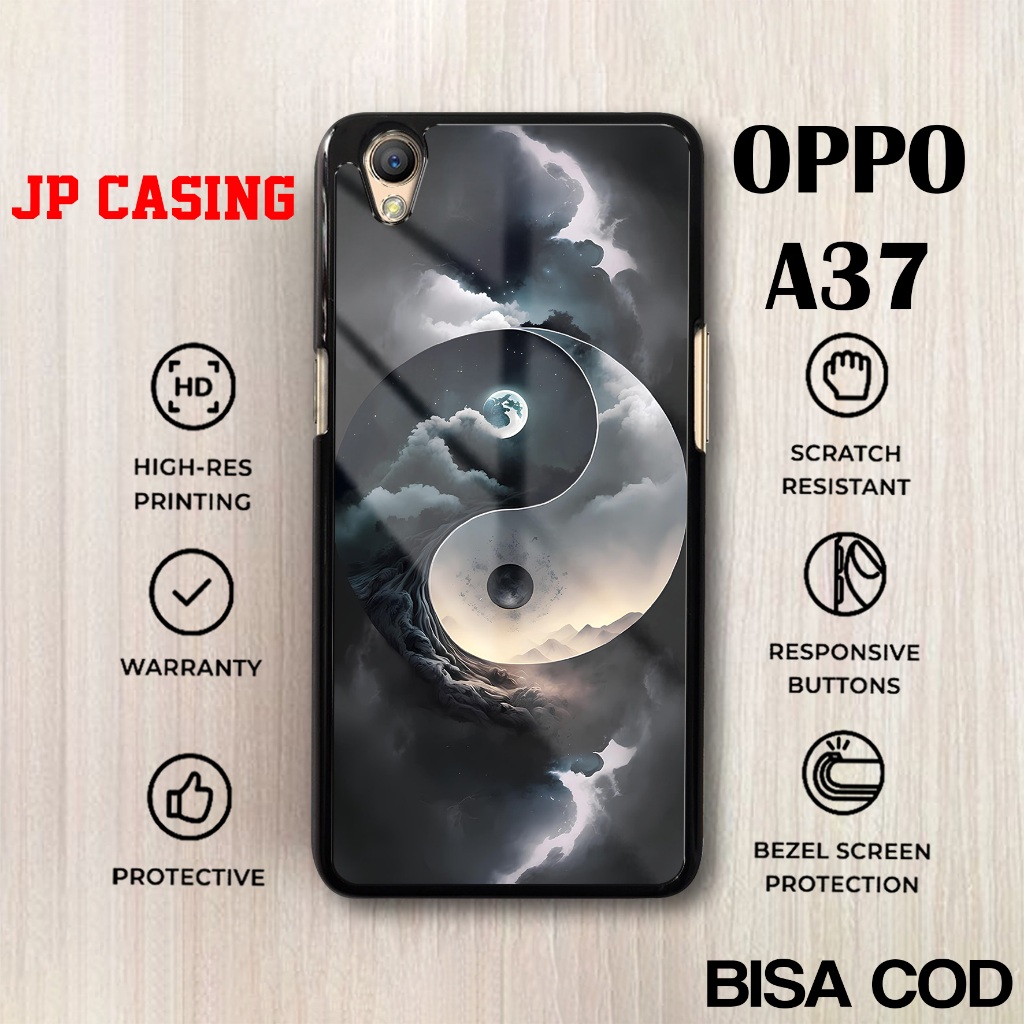 Case Oppo A37 Terbaru - Oppo A37 - Motif YINDANYANG Baru Cute - Hardcase Premium Glossy - Softcase H