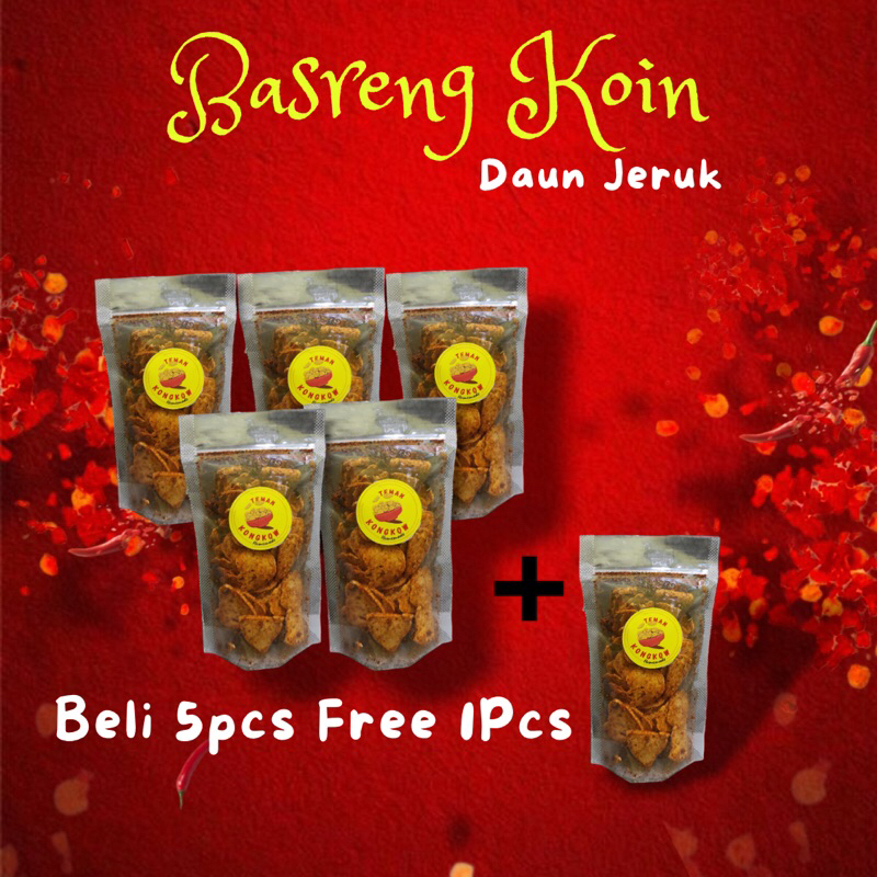 

Teman Kongkow Basreng Koin Daun Jeruk Halal 60gr | Gurih Renyah Bikin Nagih MURAH