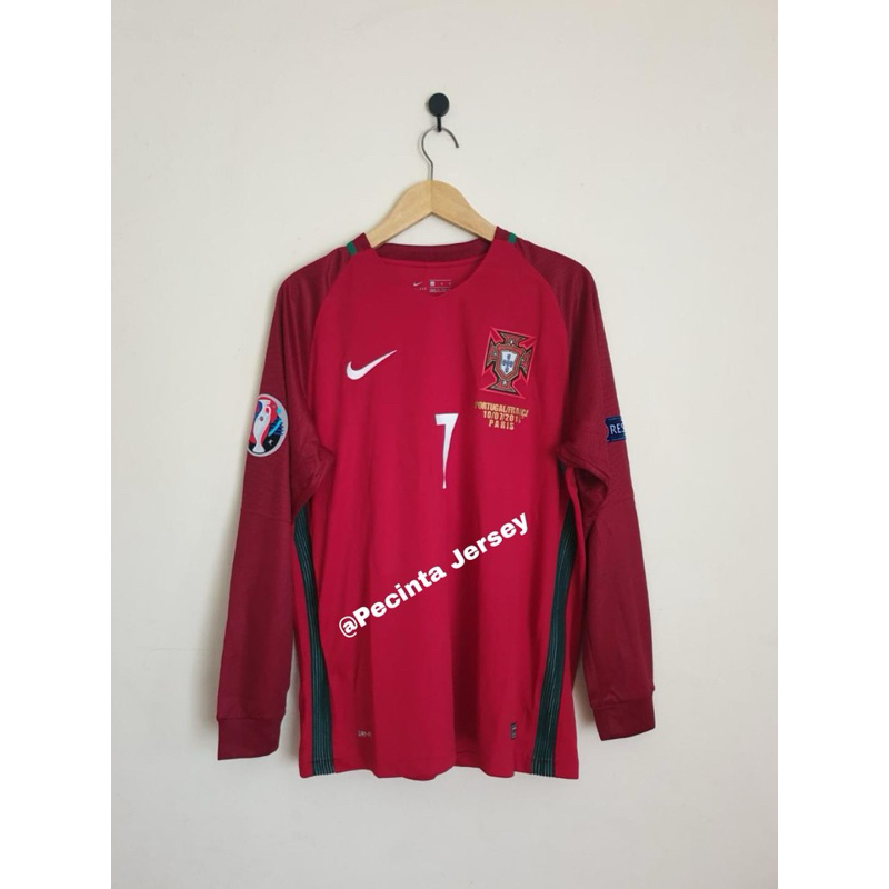 Jersey Retro Rare Portugal Home Longsleeve EURO 2016