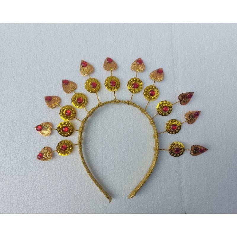 Ikat Kepala Tari Hiasan kepala gold anak-anak dewasa