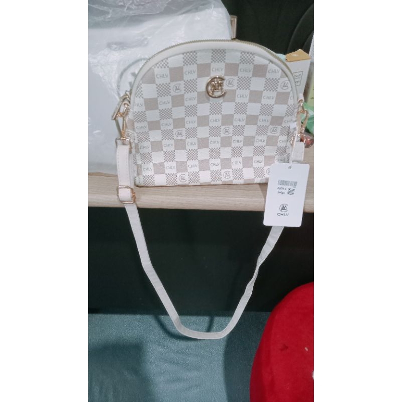 Tas LV Croco putih