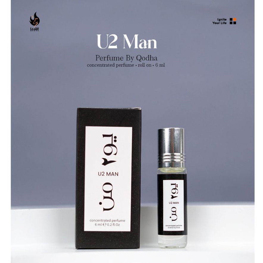 Parfum Qodha 6ml Aroma U2 Man 100% Non Alkohol
