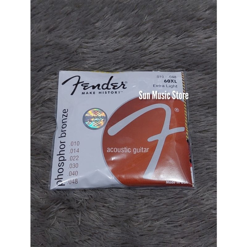 Senar Gitar Akustik Original Fender 010 Phosphor Bronze - Senar Gitar Fender Original Ukuran 010