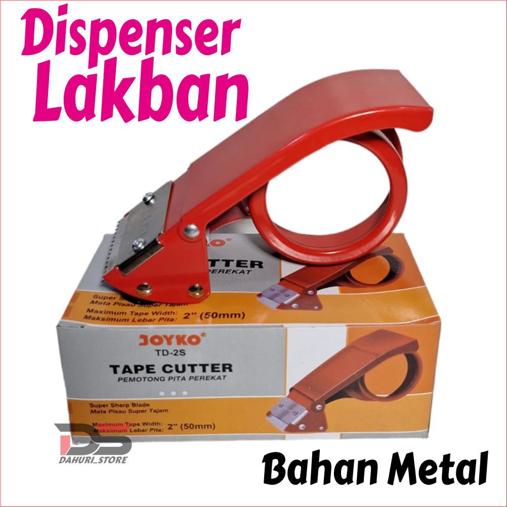

TAPE CUTTER METAL / DISPENSER LAKBAN / CUTTER LAKBAN / TEMPAT LAKBAN / PEMOTONG LAKBAN BAHAN BESI