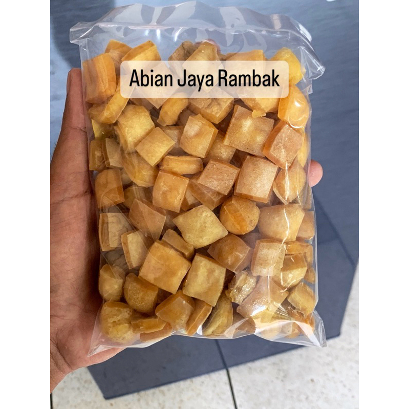 

[250 gram] Krecek Rambak Kulit Sapi Asli / Dorokdok | Abian Jaya | Kotak/Dadu | Mentah Siap Goreng