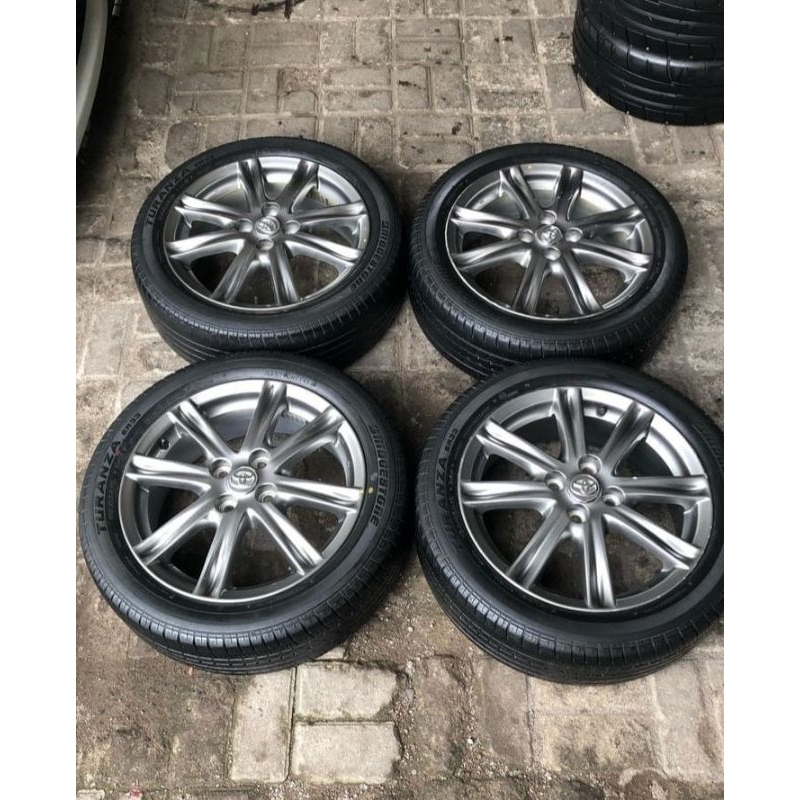 Velg OEM Toyota Yaris TRD R16 + Ban Bridgestone 195/50 R16 (Second)