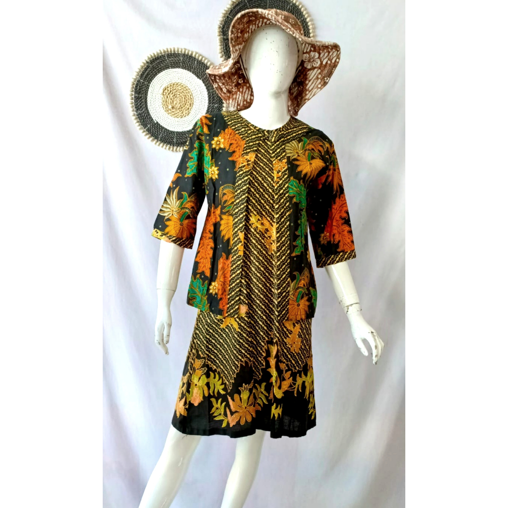 Minidress Cardigan Batik Rianti Katun Adem