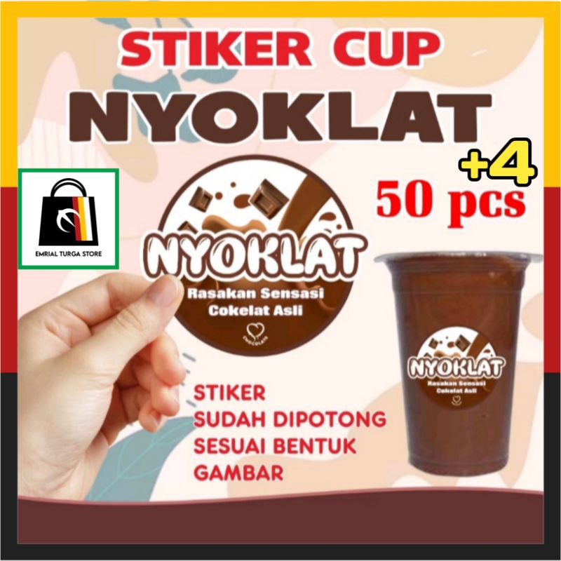 

Stiker Label Cup Es Nyoklat Cromo