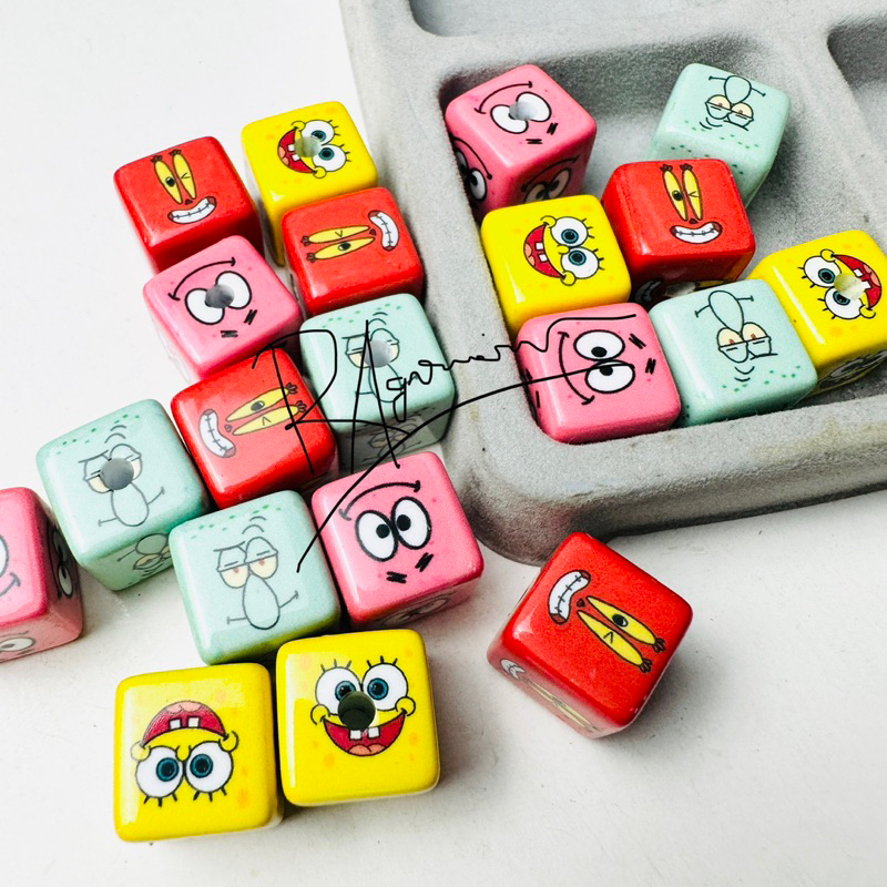 Manik Akrilik Kotak Spongebob DIY