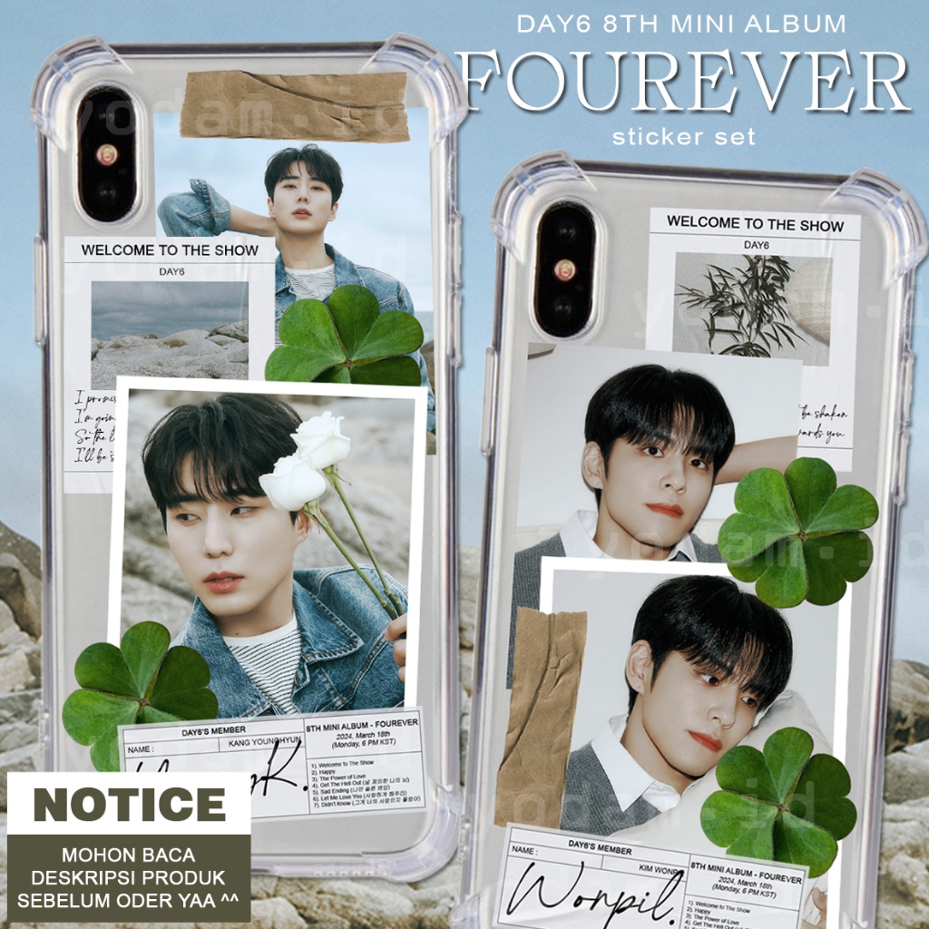 

DIY STICKER CASE, STICKER AESTHETIC STIKER KPOP ANTI AIR WATERPROOF DAY6 FOUREVER WELCOME TO THE SHOW STICKER SET BY YODAM.ID