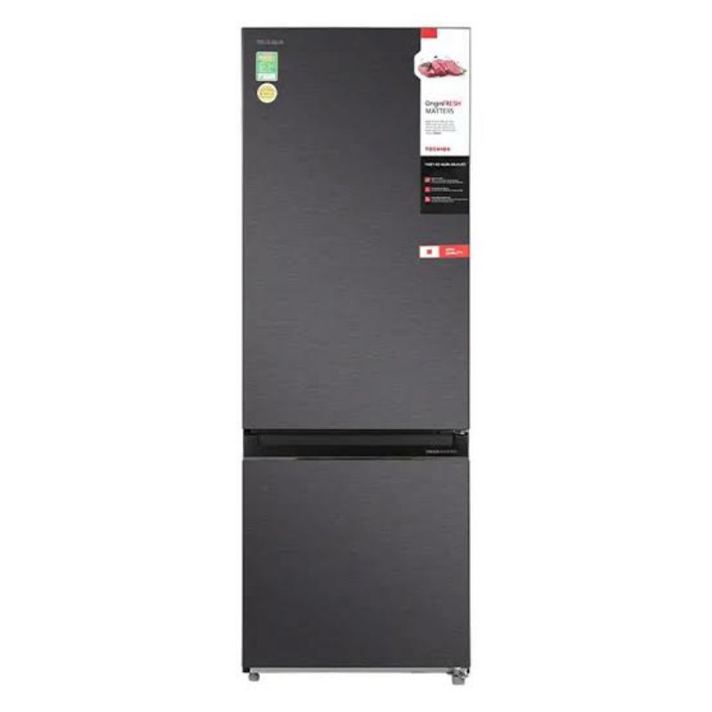 TOSHIBA Kulkas 2 Pintu Inverter Bottom Freezer 325 Liter GR-RB410WE-PMF Garansi Resmi