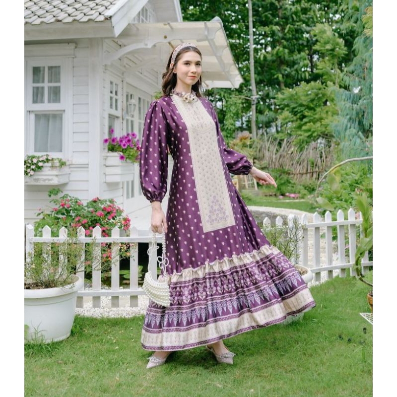 HAIDEEORLIN | MADEENA SIGNATURE DRESS BURGUNDY