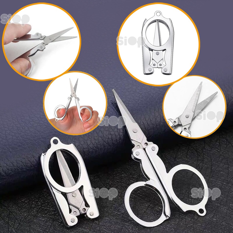 

GUNTING LIPAT Stainless Portable Trip Scissors