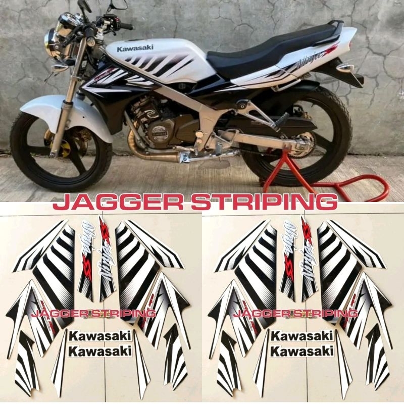 Striping Ninja SS Zebra putih tahun 2014 (High Quality)