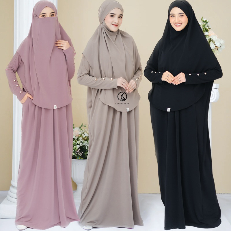 MADEENA SET| ABAYA&KHIMAR SET HAJI UMROH