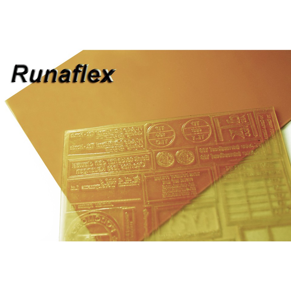 Karet Runaflex Runaflek Ukuran Kecil  Photopolymer Printing Plate