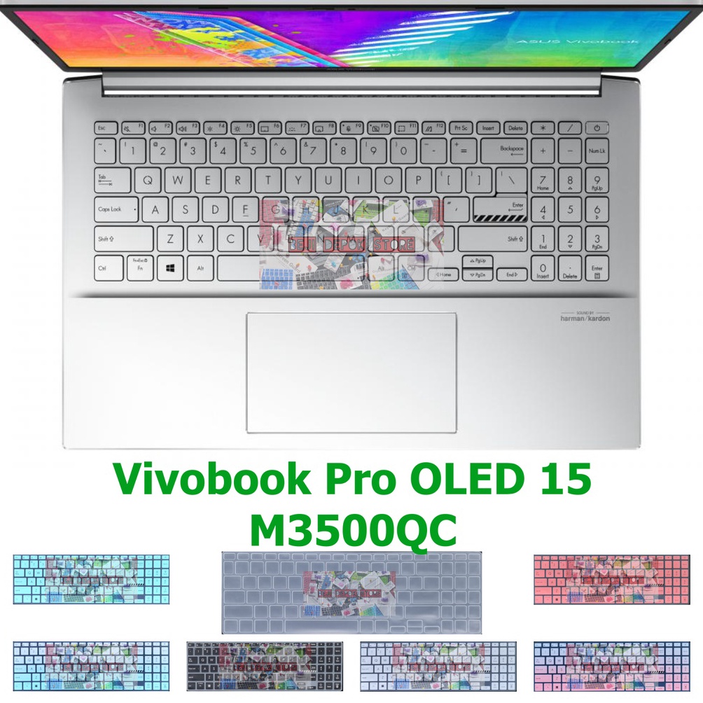 BERKUALITAS Keyboard Protector Asus Vivobook Pro 15 OLED M35QC