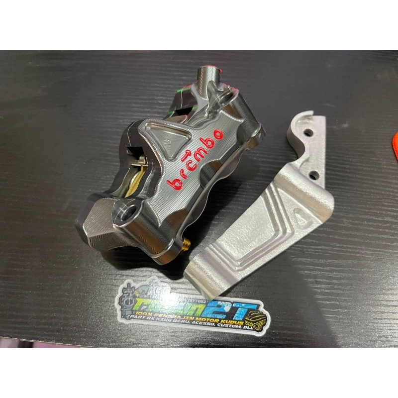 PAKET SET PENGERIMAN KALIPER + BREKET GP4 GP M50 BREMBO 4P PNP RX KING NEW VIXION BISON