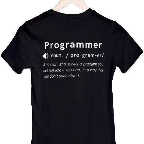 Kaos Lucu Programmer Startup Meme