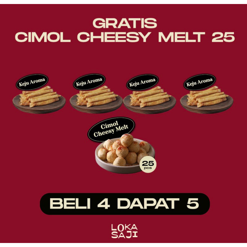 

READY LOKASAJI - (PROMO) BELI 4 DAPAT 5 | KEJU AROMA & CIMOL CHEESY MELT