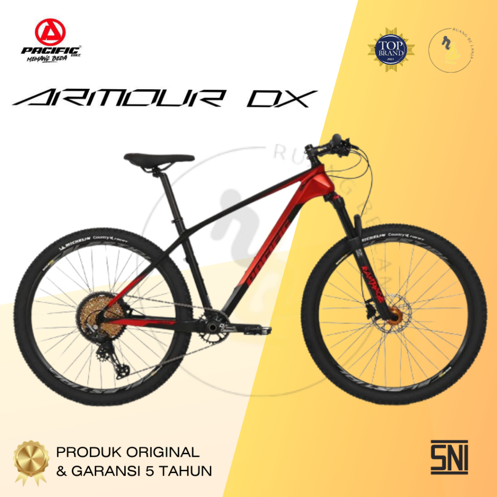 Sepeda MTB PACIFIC 27.5 ARMOUR DX CARBON FRAME (DISPLAY)