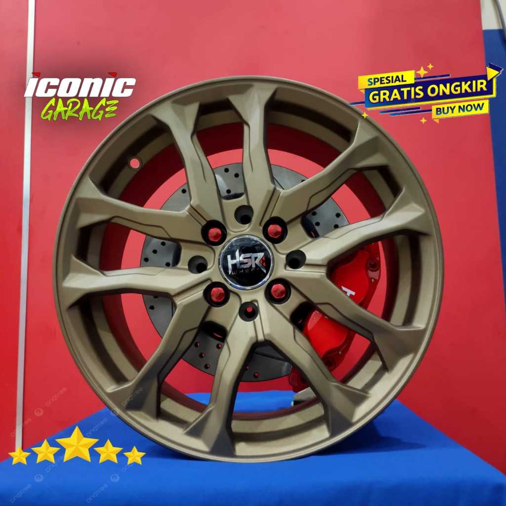 paket velg hsr WANGON hole 4 dan BBK hsr 4piston cocok mobil brio, jazz, agya, yaris