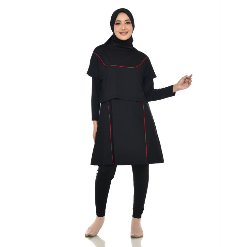 Baju renang muslimah dewasa baju renang wanita/perempuan muslimah baju renang hijab panjang jumbo/bi