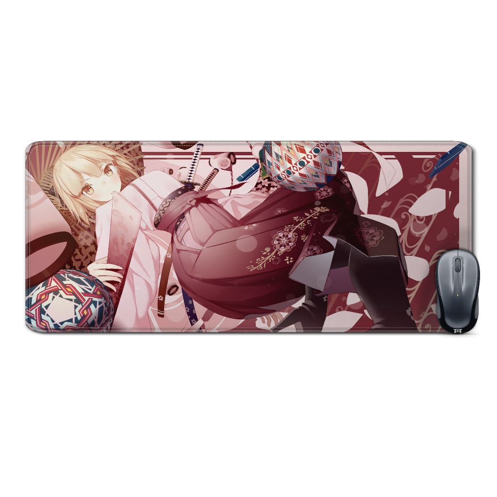 Deskmat mousepad extended animeKIMONO SABER-FATE SERIESmaterial Rubber