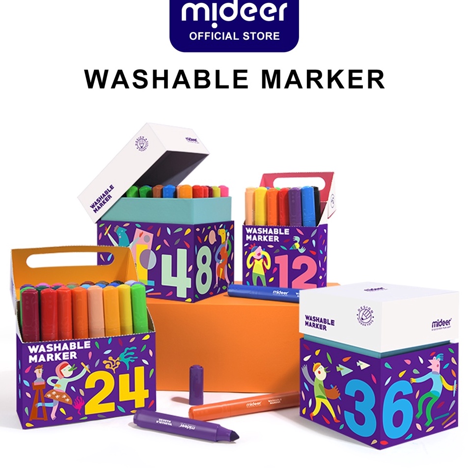 

Harga Murah Mideer Washable Marker isi 12 Mainan Edukasi Anak MD469