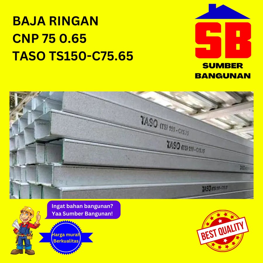 BAJA RINGAN TASO C75 0.65 0,65 ASLI FULL SNI CNP 75 KANAL C CANAL