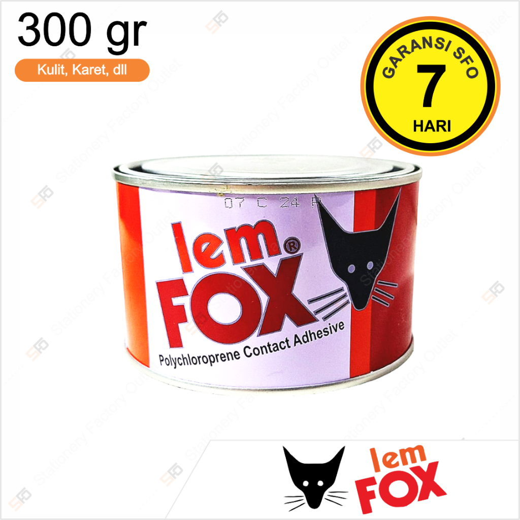 

Lem Fox Tin 300gr - Polychloroprene Contact Adhesive