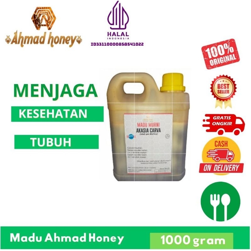 

Ahmad Honey madu akasia 1kg asli murni madu akasia Jambi Riau untuk kesehatan Akasi carva
