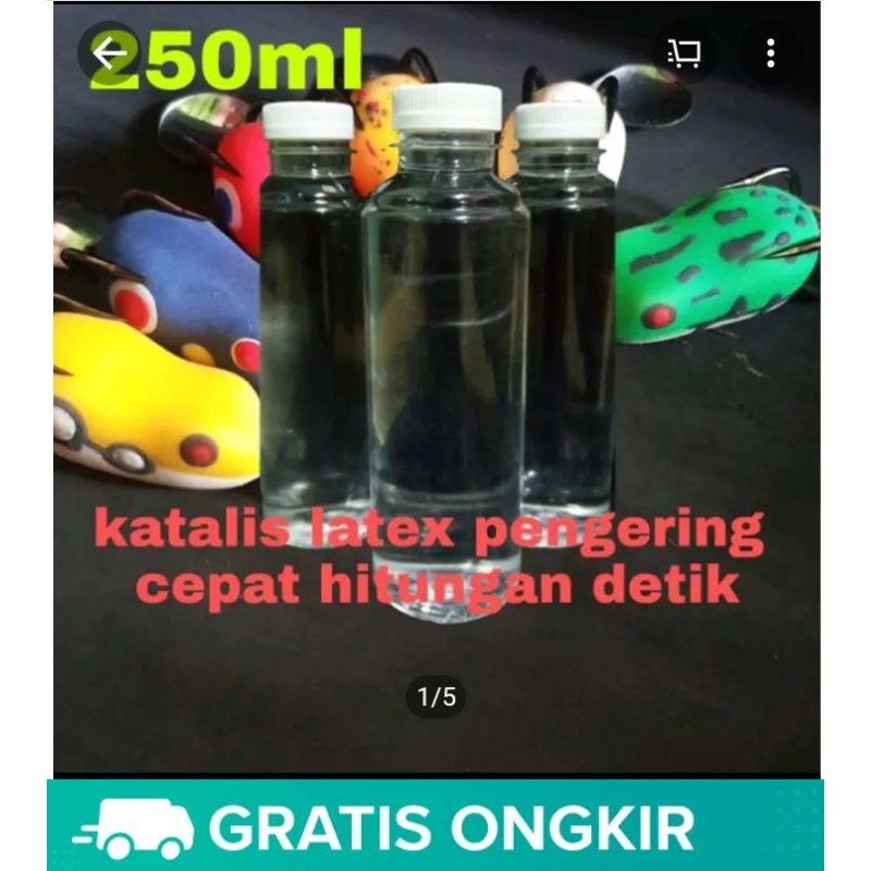 katalis Pengering umpan soft frog / pengering latex soft frog 250ml murah