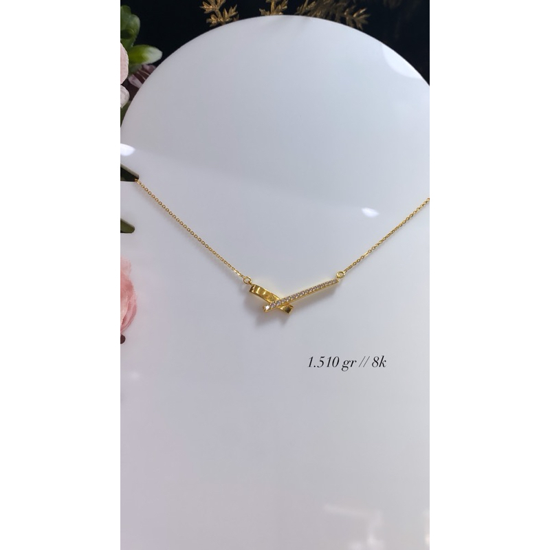 kalung langsung liontin emas kadar muda