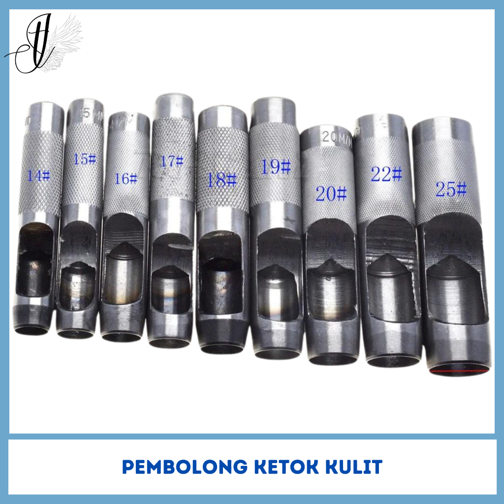 

PEMBOLONG PELUBANG KETOK KULIT PEMBOLONG SABUK KULIT HOLLOW PUNCH 10-25MM