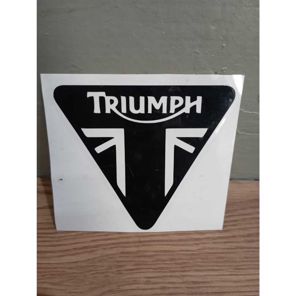 Cutting Sticker TRIUMPH Logo | Stiker Cutting Logo TRIUMPH | Stiker Motor TRIUMPH