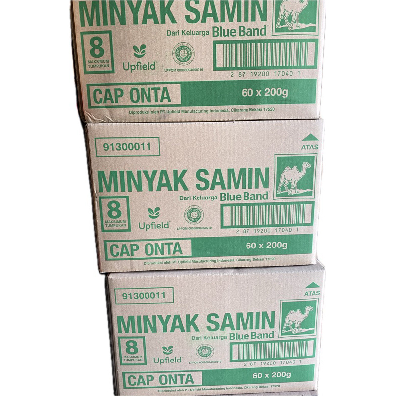 

HARGA PROMO!!! 1 DUS (60 pcs) MINYAK SAMIN SASET 200 gr.EXP DESEMBER 2025.