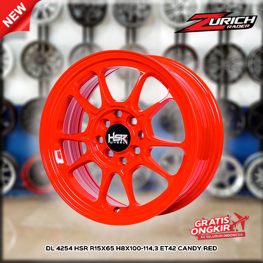 VELG RESING RING 15 WARNA MERAH TERANG COCOK UNTUK AVANZA XENIA BRIO AGYA DLL HSR DL ORIGINAL