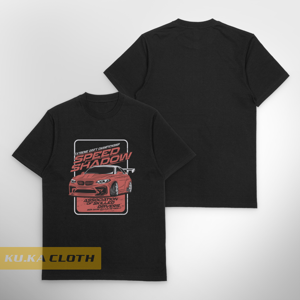 Baju Kaos Distro Pria Sport car speed shadow